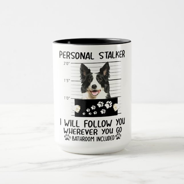 Border Collie Puppy I'll Follow You Mug (Center)