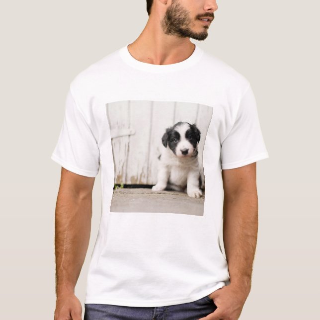 Border Collie Puppy T-Shirt (Front)