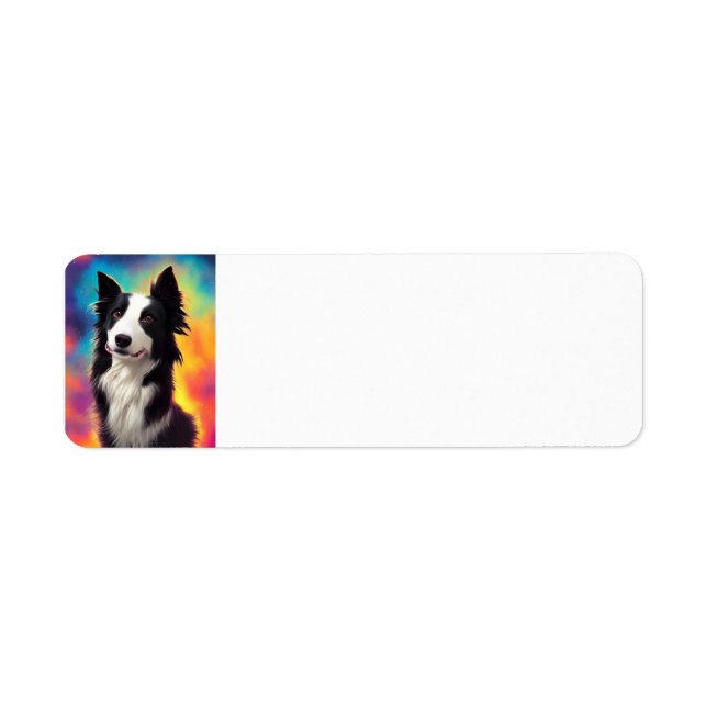 border collie rainbow bg (Front)