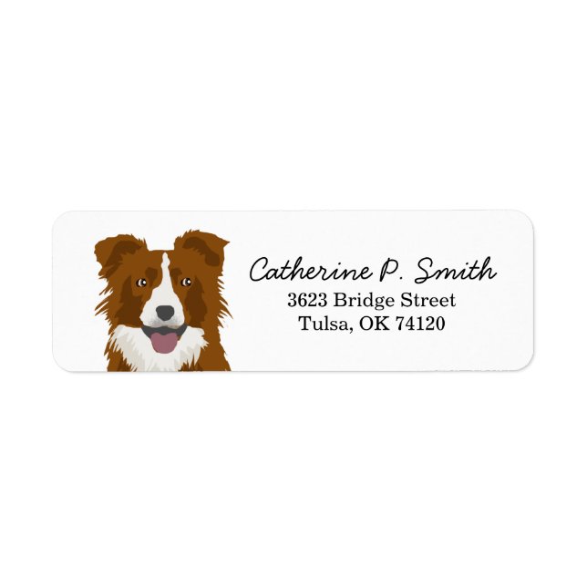 Border Collie Return Address (Front)