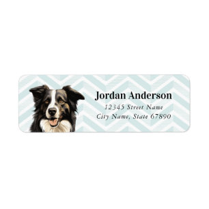 Border Collie Return Address Labels