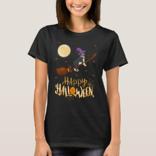 Border Collie Ride Witch Shotgun Border Collie Dog T-Shirt