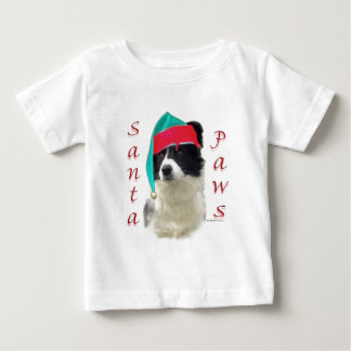 Border Collie Santa Paws Baby T-Shirt