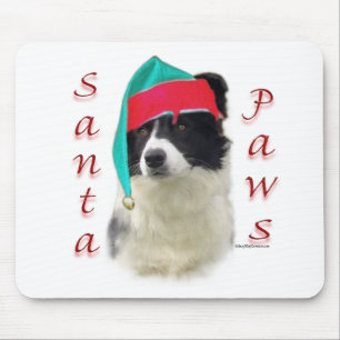Border Collie Santa Paws Mouse Mat