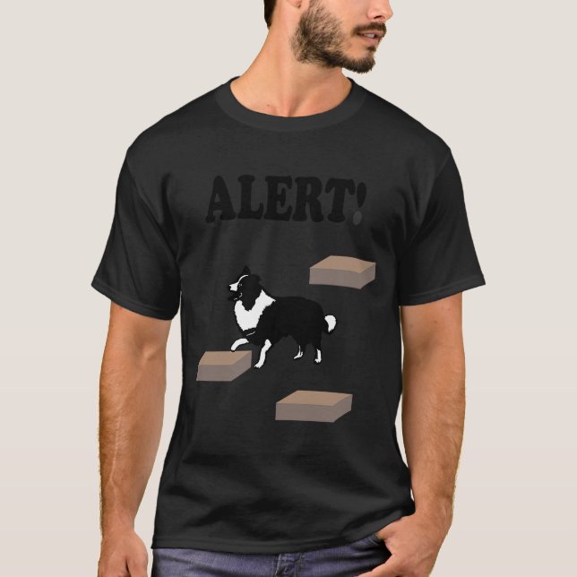Border Collie Scent Work Alert T-Shirt (Front)