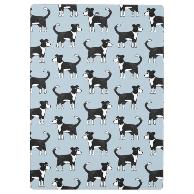 Border Collie Sheep Dog Clipboard (Back)
