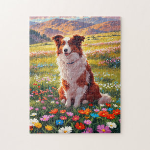 Border Collie Shepherd Dog Jigsaw Puzzle