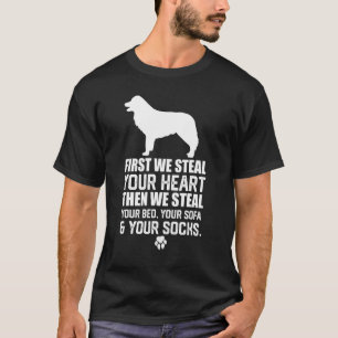 Border Collie Steal Your Heart Steal Your Bed sofa T-Shirt