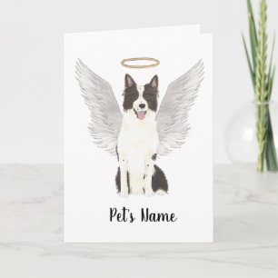 Border Collie Sympathy Memorial Card