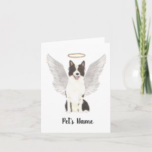 Border Collie Sympathy Memorial Card