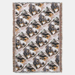 BORDER COLLIE THROW BLANKET