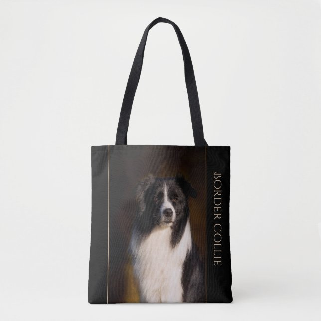 Border Collie Tote Bag (Front)