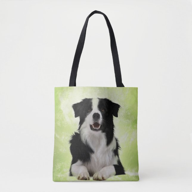 Border Collie Tote Bag (Front)