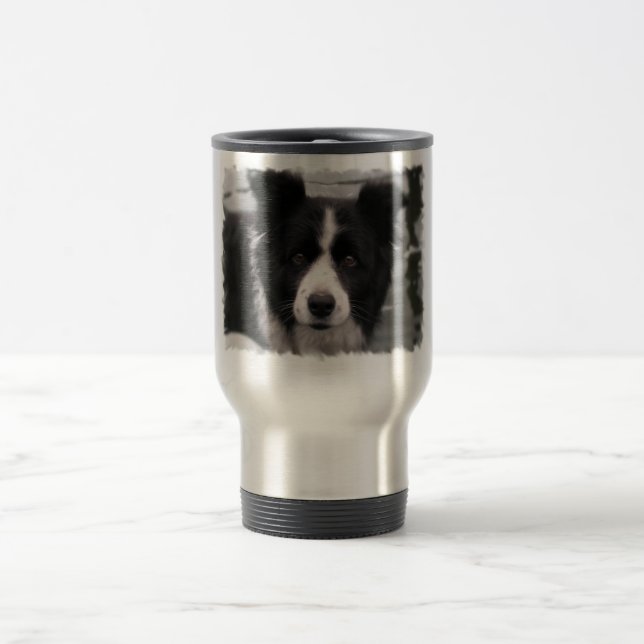 Border Collie Travel Mug (Center)