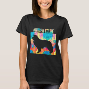 Border Collie Vintage Womens Mens T-Shirt