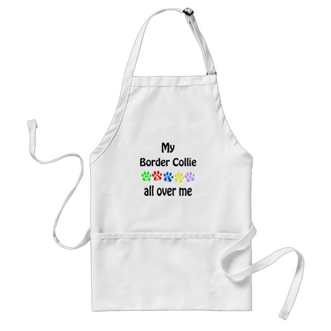 Border Collie Walks Design Standard Apron (Front)