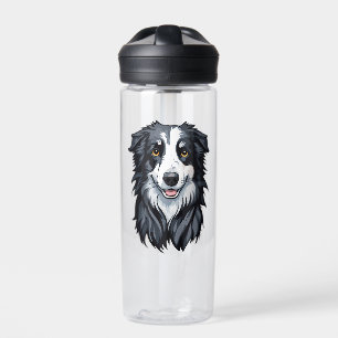 Border Collie Water Bottle