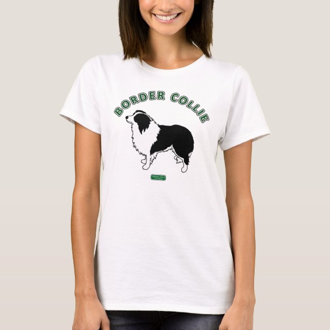 Border Collie Women's T-shirt (White) (Front)