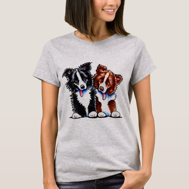 Border Collies Little League T-Shirt (Front)