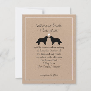 Border Collies Wedding Invitation
