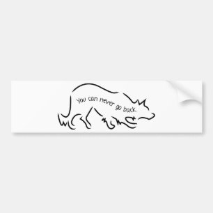 Border Collies - You Can Never Go Back Bumper Sticker