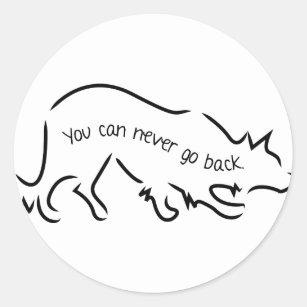 Border Collies - You Can Never Go Back Classic Round Sticker