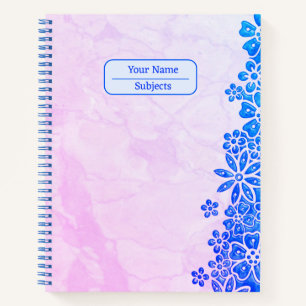 Border Flowers Notebook