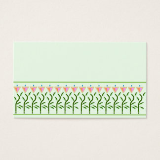 Border of tulip flowers