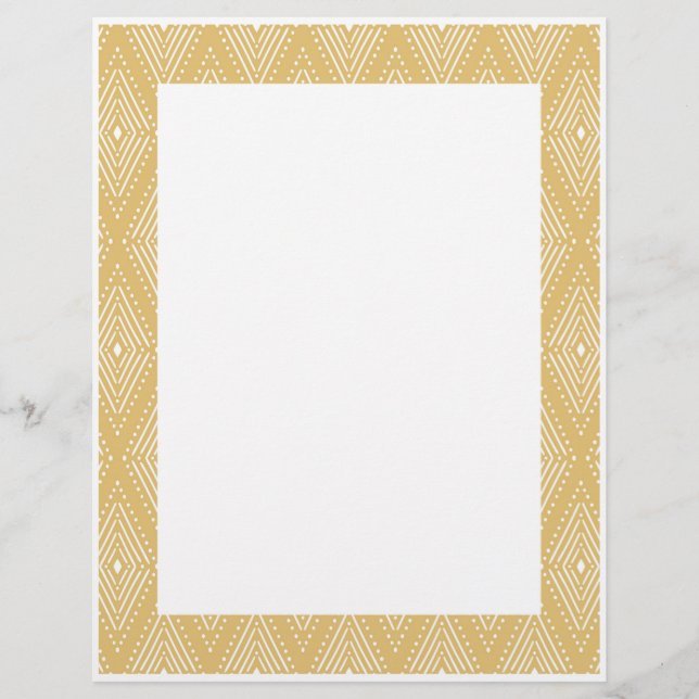 Border Paper Printer Flyer Stationary (Front)