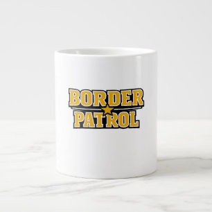 Border Patrol Bold Text Badge Large Coffee Mug