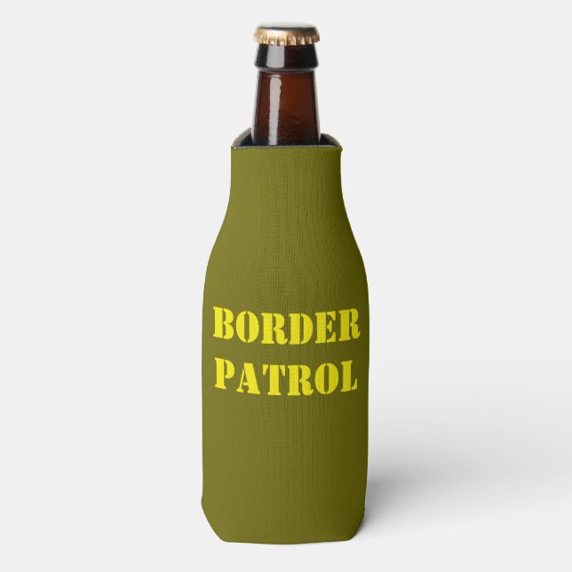 BORDER PATROL BOTTLE COOLER (Bottle Front)