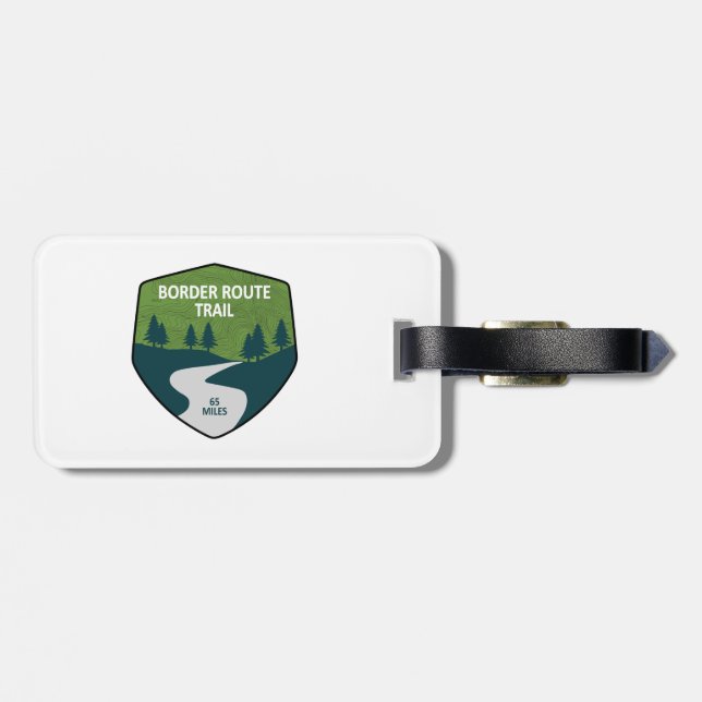 Border Route Trail Minnesota Luggage Tag (Back Horizontal)