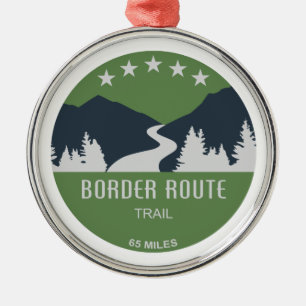 Border Route Trail Minnesota Metal Tree Decoration