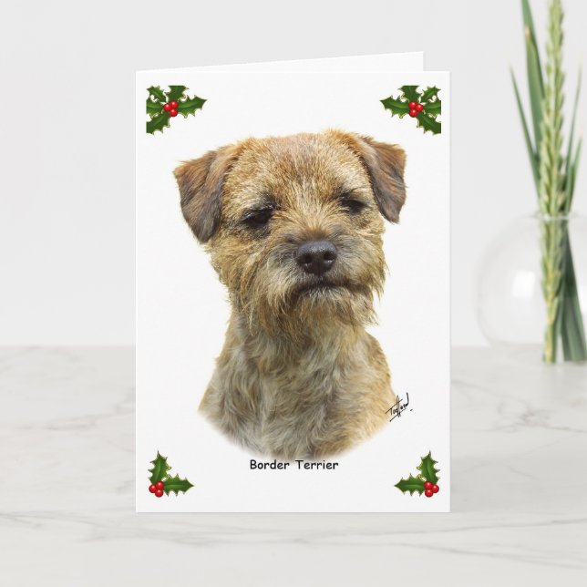Border Terrier 9A21D-19 Holiday Card (Front)