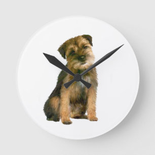 Border Terrier (A) Round Clock