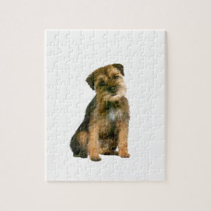 Border terrier (B) Jigsaw Puzzle