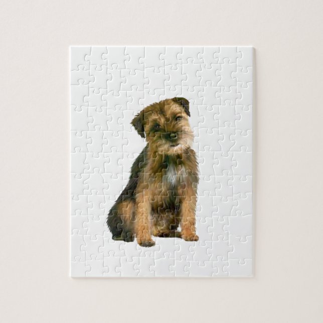 Border terrier (B) Jigsaw Puzzle (Vertical)