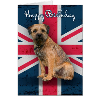 Elegant 55 Border Terrier Birthday Card Elegant 55 Border Terrier Birthday Card