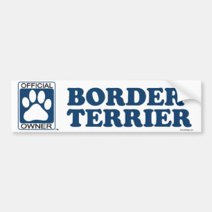 Border Terrier Blue Bumper Sticker