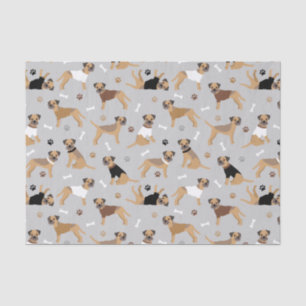 Border Terrier Bones and Paws Tissue Paper