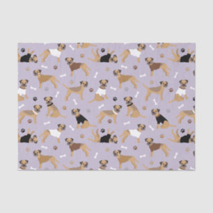 Border Terrier Bones and Paws Tissue Paper