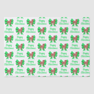 Border Terrier Christmas Dog & Bow White Tissue Paper