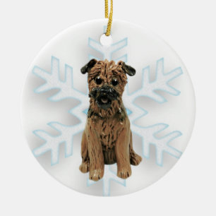 Border Terrier Christmas Ornament