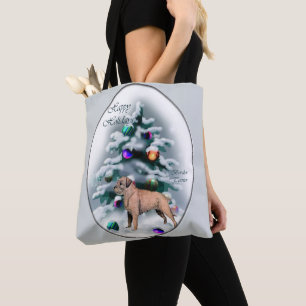 Border Terrier Christmas  Tote Bag