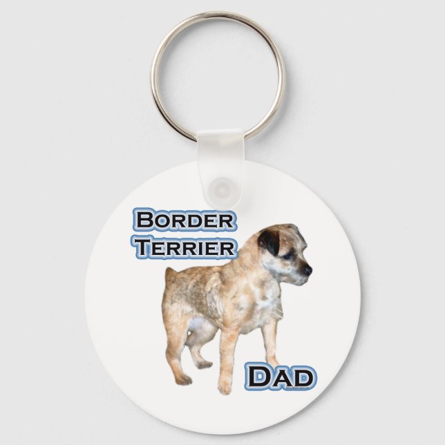 Border Terrier Dad 4 - Keychain (Front)