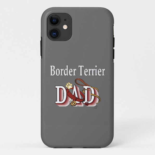 Border Terrier Dad Case-Mate iPhone Case (Back)