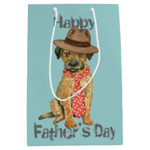 Border Terrier Dad Medium Gift Bag