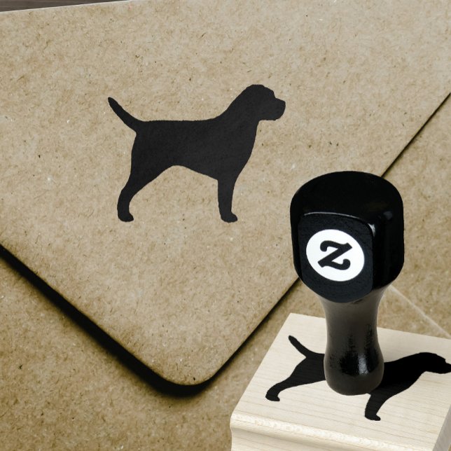 Border Terrier Dog Breed Silhouette Rubber Stamp (Creator Uploaded)