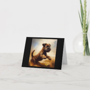 Border Terrier Dog  Card