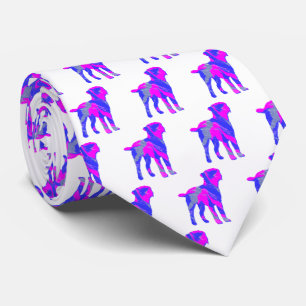 Border Terrier Dog Cute Pink Silhouette White Tie